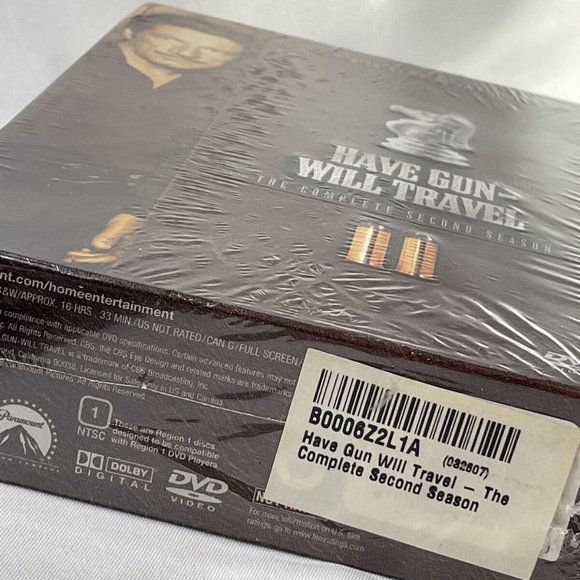 Have Gun Will Travel Complete 2nd Season 6 DVD Set Video Richard Boone 16+ Hours - Picture 7 of 9